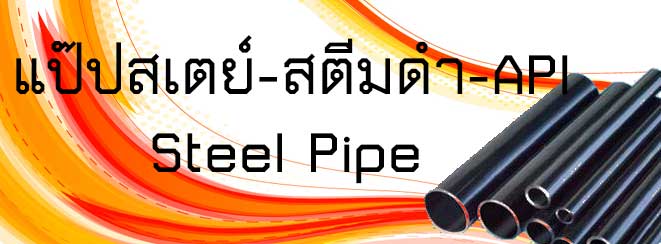 แป๊ปสเตย์ สตีมดำ API steel pipe