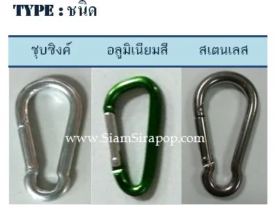 Snap hook : ห่วงพวงกุญแจ